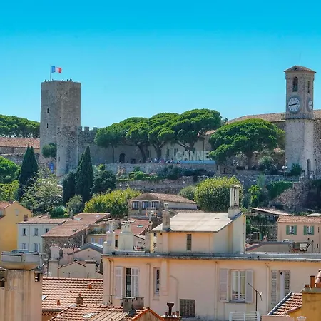 Downtown 2br With Ac & Terrace W Sea View - Benakey Cannes